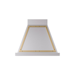 ILVE UANB30SSG Nostalgie Noblesse 30" Range Hood (Stainless Steel, Brass)