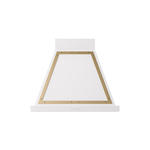 ILVE UANB30WHG Nostalgie Noblesse 30" Range Hood (White, Brass)