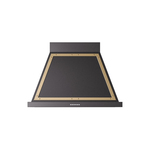 ILVE UANB36BKG Nostalgie Noblesse 36" Range Hood (Glossy Black, Brass)