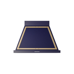 ILVE UANB36MBG Nostalgie Noblesse 36" Range Hood (Midnight Blue, Brass)