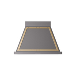 ILVE UANB36MGG Nostalgie Noblesse 36" Range Hood (Graphite Matte, Brass)