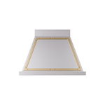 ILVE UANB36SSG Nostalgie Noblesse 36" Range Hood (Stainless Steel, Brass)