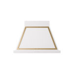 ILVE UANB36WHG Nostalgie Noblesse 36" Range Hood (White, Brass)