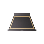 ILVE UANB40BKG Nostalgie Noblesse 40" Range Hood (Glossy Black, Brass)