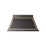 ILVE UANB48BKG Nostalgie Noblesse 48" Range Hood (Glossy Black, Brass)