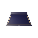 ILVE UANB48MBG Nostalgie Noblesse 48" Range Hood (Midnight Blue, Brass)