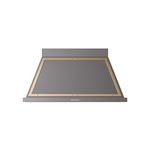 ILVE UANB48MGG Nostalgie Noblesse 48" Range Hood (Graphite Matte, Brass)