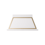 ILVE UANB48WHG Nostalgie Noblesse 48" Range Hood (White, Brass)