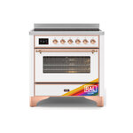 ILVE UMI09NS3RAP Majestic II 36" Induction Range (Triple Glass Door, RAL, Copper)