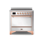 ILVE UMI09QNS3SSP Majestic II 36" Induction Range (Solid Door, Stainless Steel, Copper)