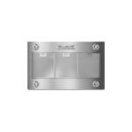 Whirlpool UVL6036JSS 36" Under Cabinet Custom Hood with 1170 CFM, Three-Speed Fan, Four LED Lights with Night Light Setting, 1170 CFM in Stainless Steel