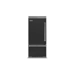 Viking VCBB5363ELCS 5 Series 36" Built-In Bottom-Freezer Refrigerator with 20.4 cu. ft. Capacity (Cast Black, Left Hinge)