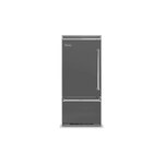 Viking VCBB5363ELDG 5 Series 36" Built-In Bottom-Freezer Refrigerator with 20.4 cu. ft. Capacity (Damascus Grey, Left Hinge)