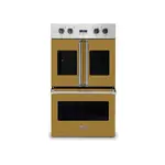 Viking VDOF7301GH 7 Series 30" French-Door Double Electric Thermal Convection Oven with 9.4 cu. ft. Total Capacity (Golden Hour)