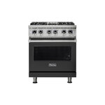 Viking VDR5304BCSLP 5 Series 30" Dual Fuel Range with 4 Sealed Burners and Self Clean (Cast Black, Liquid Propane)