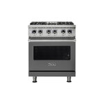 Viking VDR5304BDGLP 5 Series 30" Dual Fuel Range with 4 Sealed Burners and Self Clean (Damascus Grey, Liquid Propane)