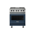 Viking VDR5304BSBLP 5 Series 30" Dual Fuel Range with 4 Sealed Burners and Self Clean (Slate Blue, Liquid Propane)