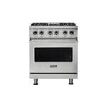 Viking VDR5304BSSLP 5 Series 30 inch Dual Fuel Range with 4 Sealed Burners and Self Clean (Stainless Steel, Liquid Propane)