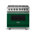 Viking VDR5366BIVLP 5 Series 36" Dual Fuel Range with 6 Sealed Burners and Self Clean (Ivy, Liquid Propane)