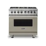 Viking VDR5366BNALP 5 Series 36" Dual Fuel Range with 6 Sealed Burners and Self Clean (Nantucket, Liquid Propane)