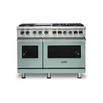 Viking VDR5486GSP 5 Series 48 inch Dual Fuel Range with 6 Sealed Burners and Griddle (Splash, Natural Gas)