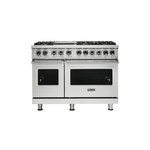 Viking VDR5486GSSLP 5 Series 48 inch Dual Fuel Range with 6 Sealed Burners and Griddle (Stainless Steel, Liquid Propane)