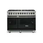 Viking VDR5488BANLP 5 Series 48 inch Dual Fuel Range with 8 Sealed Burners (Antique Bronze, Liquid Propane)