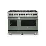 Viking VDR5488BEULP 5 Series 48 inch Dual Fuel Range with 8 Sealed Burners (Eucalyptus, Liquid Propane)