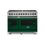 Viking VDR5488BIVLP 5 Series 48 inch Dual Fuel Range with 8 Sealed Burners (Ivy, Liquid Propane)