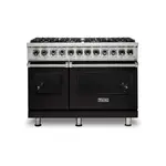 Viking VDR5488BONLP 5 Series 48 inch Dual Fuel Range with 8 Sealed Burners (Onyx, Liquid Propane)