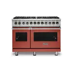 Viking VDR5488BSCLP 5 Series 48 inch Dual Fuel Range with 8 Sealed Burners (Spiced Cider, Liquid Propane)