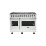 Viking VDR5488BSSLP 5 Series 48 inch Dual Fuel Range with 8 Sealed Burners (Stainless Steel, Liquid Propane)