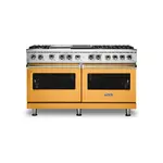 Viking VDR5606GQDALP 5 Series 60" Dual Fuel Range with 6 Sealed Burners, Griddle and Grill (Daffodil, Liquid Propane)