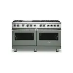 Viking VDR5606GQEULP 5 Series 60" Dual Fuel Range with 6 Sealed Burners, Griddle and Grill (Eucalyptus, Liquid Propane)