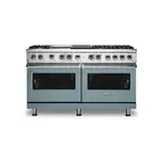 Viking VDR5606GQNSLP 5 Series 60" Dual Fuel Range with 6 Sealed Burners, Griddle and Grill (November Sky, Liquid Propane)