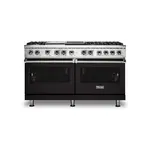 Viking VDR5606GQONLP 5 Series 60" Dual Fuel Range with 6 Sealed Burners, Griddle and Grill (Onyx, Liquid Propane)