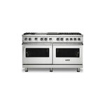 Viking VDR5606GQSSLP 5 Series 60" Dual Fuel Range with 6 Sealed Burners, Griddle and Grill (Stainless Steel, Liquid Propane)