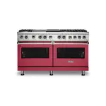 Viking VDR5606GQVALP 5 Series 60" Dual Fuel Range with 6 Sealed Burners, Griddle and Grill (Valentine, Liquid Propane)