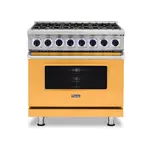 Viking VDR73626BDALP 7 Series 36" Dual Fuel Range with 6 Sealed Burners (Daffodil, Liquid Propane)