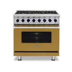 Viking VDR73626BGHLP 7 Series 36" Dual Fuel Range with 6 Sealed Burners (Golden Hour, Liquid Propane)