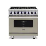 Viking VDR73626BNALP 7 Series 36" Dual Fuel Range with 6 Sealed Burners (Nantucket, Liquid Propane)