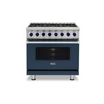 Viking VDR73626BSBLP 7 Series 36 inch Dual Fuel Range with 6 Sealed Burners (Slate Blue, Liquid Propane)