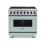 Viking VDR73626BSPLP 7 Series 36 inch Dual Fuel Range with 6 Sealed Burners (Splash, Liquid Propane)