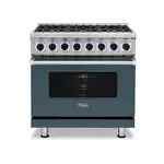 Viking VDR73626BSQLP 7 Series 36 inch Dual Fuel Range with 6 Sealed Burners (Squall, Liquid Propane)