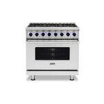 Viking VDR73626BSSLP 7 Series 36 inch Dual Fuel Range with 6 Sealed Burners (Stainless Steel, Liquid Propane)