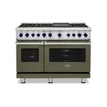 Viking VDR74826GMALP 7 Series 48" Dual Fuel Range with 6 Sealed Burners and Griddle (Martini, Liquid Propane)