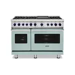 Viking VDR74826GSPLP 7 Series 48" Dual Fuel Range with 6 Sealed Burners and Griddle (Splash, Liquid Propane)