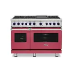 Viking VDR74826GVALP 7 Series 48" Dual Fuel Range with 6 Sealed Burners and Griddle (Valentine, Liquid Propane)