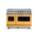 Viking VDR74828BDALP 7 Series 48" Dual Fuel Range with 8 Sealed Burners (Daffodil, Liquid Propane)