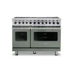 Viking VDR74828BEULP 7 Series 48" Dual Fuel Range with 8 Sealed Burners (Eucalyptus, Liquid Propane)